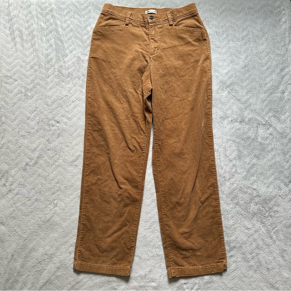 Lee Women’s Straight Leg Corduroy Pants Size 8 Long - Picture 2 of 8